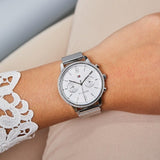 Buy Shop Tommy Hilfiger Blake Diamonds Silver Dial Silver Mesh Bracelet Watch for Women - 1782301 USA Online