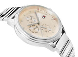 Buy Shop Tommy Hilfiger Blake Pink Dial Silver Steel Strap Watch for Women - 1781904 USA Online