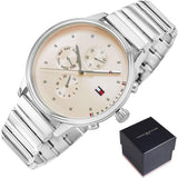 Buy Shop Tommy Hilfiger Blake Pink Dial Silver Steel Strap Watch for Women - 1781904 USA Online