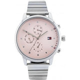 Buy Shop Tommy Hilfiger Blake Pink Dial Silver Steel Strap Watch for Women - 1781904 USA Online