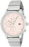Buy Shop Tommy Hilfiger Blake Pink Dial Silver Steel Strap Watch for Women - 1781904 USA Online