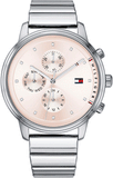Buy Shop Tommy Hilfiger Blake Pink Dial Silver Steel Strap Watch for Women - 1781904 USA Online