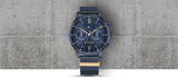 Buy Shop Tommy Hilfiger Blake Quartz Blue Dial Blue Mesh Bracelet Watch for Men - 1782305 USA Online