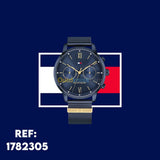 Buy Shop Tommy Hilfiger Blake Quartz Blue Dial Blue Mesh Bracelet Watch for Men - 1782305 USA Online