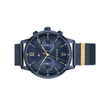 Buy Shop Tommy Hilfiger Blake Quartz Blue Dial Blue Mesh Bracelet Watch for Men - 1782305 USA Online