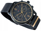 Buy Shop Tommy Hilfiger Blake Quartz Blue Dial Blue Mesh Bracelet Watch for Men - 1782305 USA Online