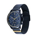 Buy Shop Tommy Hilfiger Blake Quartz Blue Dial Blue Mesh Bracelet Watch for Men - 1782305 USA Online
