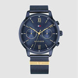 Buy Shop Tommy Hilfiger Blake Quartz Blue Dial Blue Mesh Bracelet Watch for Men - 1782305 USA Online