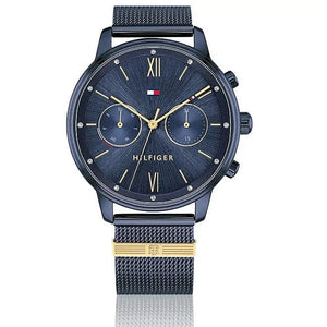Buy Shop Tommy Hilfiger Blake Quartz Blue Dial Blue Mesh Bracelet Watch for Men - 1782305 USA Online