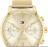 Buy Shop Tommy Hilfiger Blake Quartz Gold Dial Gold Mesh Bracelet Watch for Women - 1782302 USA Online