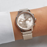 Buy Shop Tommy Hilfiger Blake Quartz Gold Dial Gold Mesh Bracelet Watch for Women - 1782303 USA Online