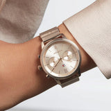 Buy Shop Tommy Hilfiger Blake Quartz Gold Dial Gold Mesh Bracelet Watch for Women - 1782303 USA Online