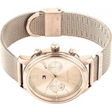 Buy Shop Tommy Hilfiger Blake Quartz Gold Dial Gold Mesh Bracelet Watch for Women - 1782303 USA Online