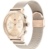 Buy Shop Tommy Hilfiger Blake Quartz Gold Dial Gold Mesh Bracelet Watch for Women - 1782303 USA Online