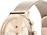 Buy Shop Tommy Hilfiger Blake Quartz Gold Dial Gold Mesh Bracelet Watch for Women - 1782303 USA Online