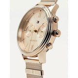 Buy Shop Tommy Hilfiger Blake Quartz Gold Dial Gold Mesh Bracelet Watch for Women - 1782303 USA Online