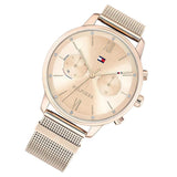 Buy Shop Tommy Hilfiger Blake Quartz Gold Dial Gold Mesh Bracelet Watch for Women - 1782303 USA Online