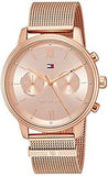 Buy Shop Tommy Hilfiger Blake Quartz Gold Dial Gold Mesh Bracelet Watch for Women - 1782303 USA Online