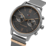 Buy Shop Tommy Hilfiger Blake Quartz Grey Dial Silver Mesh Bracelet Watch for Men - 1782304 USA Online