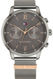 Buy Shop Tommy Hilfiger Blake Quartz Grey Dial Silver Mesh Bracelet Watch for Men - 1782304 USA Online