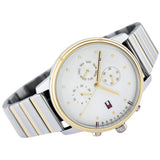 Buy Shop Tommy Hilfiger Blake Silver Dial Two Tone Steel Strap Watch for Women - 1781908 USA Online