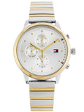 Buy Shop Tommy Hilfiger Blake Silver Dial Two Tone Steel Strap Watch for Women - 1781908 USA Online