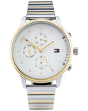 Buy Shop Tommy Hilfiger Blake Silver Dial Two Tone Steel Strap Watch for Women - 1781908 USA Online