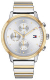 Buy Shop Tommy Hilfiger Blake Silver Dial Two Tone Steel Strap Watch for Women - 1781908 USA Online