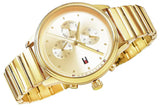 Buy Shop Tommy Hilfiger Blake White Dial Gold Steel Strap Watch for Women - 1781905 USA Online