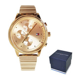 Buy Shop Tommy Hilfiger Blake White Dial Gold Steel Strap Watch for Women - 1781905 USA Online