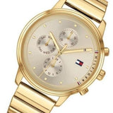 Buy Shop Tommy Hilfiger Blake White Dial Gold Steel Strap Watch for Women - 1781905 USA Online