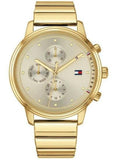 Buy Shop Tommy Hilfiger Blake White Dial Gold Steel Strap Watch for Women - 1781905 USA Online