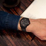 Buy Shop Tommy Hilfiger Blaze Chronograph Black Dial Black Steel Strap Watch For Men - 1792030 USA Online