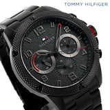 Buy Shop Tommy Hilfiger Blaze Chronograph Black Dial Black Steel Strap Watch For Men - 1792030 USA Online
