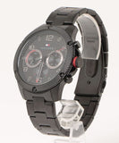 Buy Shop Tommy Hilfiger Blaze Chronograph Black Dial Black Steel Strap Watch For Men - 1792030 USA Online