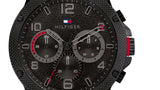Buy Shop Tommy Hilfiger Blaze Chronograph Black Dial Black Steel Strap Watch For Men - 1792030 USA Online
