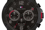 Buy Shop Tommy Hilfiger Blaze Chronograph Black Dial Black Steel Strap Watch For Men - 1792030 USA Online