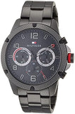 Buy Shop Tommy Hilfiger Blaze Chronograph Black Dial Black Steel Strap Watch For Men - 1792030 USA Online