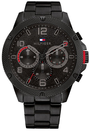Buy Shop Tommy Hilfiger Blaze Chronograph Black Dial Black Steel Strap Watch For Men - 1792030 USA Online