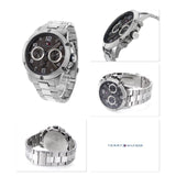 Buy Shop Tommy Hilfiger Blaze Chronograph Black Dial Silver Steel Strap Watch For Men - 1792029 USA Online