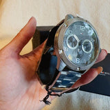 Buy Shop Tommy Hilfiger Blaze Chronograph Black Dial Silver Steel Strap Watch For Men - 1792029 USA Online