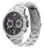 Buy Shop Tommy Hilfiger Blaze Chronograph Black Dial Silver Steel Strap Watch For Men - 1792029 USA Online