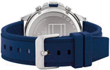 Buy Shop Tommy Hilfiger Blaze Chronograph Blue Dial Blue Rubber Strap Watch For Men - 1792027 USA Online