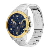 Buy Shop Tommy Hilfiger Blaze Chronograph Blue Dial Silver Steel Strap Watch for Men - 1792031 USA Online