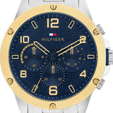 Buy Shop Tommy Hilfiger Blaze Chronograph Blue Dial Silver Steel Strap Watch for Men - 1792031 USA Online
