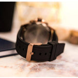 Buy Shop Tommy Hilfiger Blaze Multifunction Black Dial Black Rubber Strap Watch For Men - 1792028 USA Online