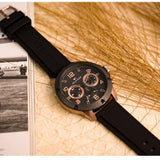 Buy Shop Tommy Hilfiger Blaze Multifunction Black Dial Black Rubber Strap Watch For Men - 1792028 USA Online