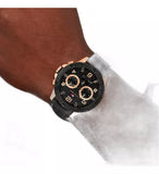 Buy Shop Tommy Hilfiger Blaze Multifunction Black Dial Black Rubber Strap Watch For Men - 1792028 USA Online
