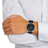 Buy Shop Tommy Hilfiger Brad Chronograph Black Dial Black Leather Strap Watch For Men - 1710391 USA Online