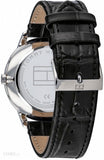 Buy Shop Tommy Hilfiger Brad Chronograph Black Dial Black Leather Strap Watch For Men - 1710391 USA Online
